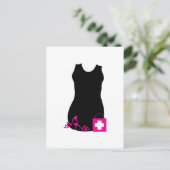 Little Black Dress Postkarte (Stehend Vorderseite)