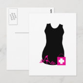 Little Black Dress Postkarte (Vorne/Hinten)