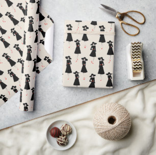 Little Black Dress Society Mid-Century Mode Geschenkpapier