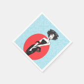 Little Black Dress Stunner Cocktail Napkins Serviette (Ecke)