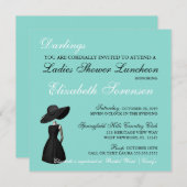 Little Black Dress Thema Dusche Aquamarines blaues (Vorne/Hinten)