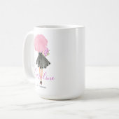 Little Black Dress Woman Stilvolle Mode Kaffeetasse (Vorderseite Links)