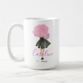 Little Black Dress Woman Stilvolle Mode Kaffeetasse (Links)