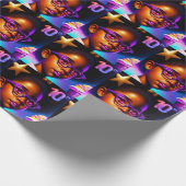 Little Black Girl 10. Geburtstag Untersetzer Geschenkpapier (Ecke)