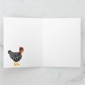 Little Black hen Dankeskarte (Innenseite)