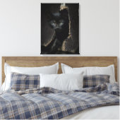 Little Black Kitty Leinwanddruck (Insitu (Schlafzimmer))