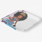 Little Black Mermaid Girl Party Teller (Gewinkelt)