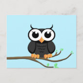 Little Black Owl - Blank Postcard Postkarte (Vorderseite)