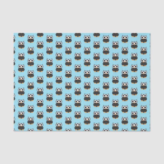 "Little Black Owl" Seidenpapier (Vorderseite)