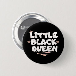 Little Black Queen Button