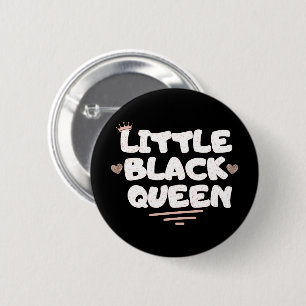 Little Black Queen Button