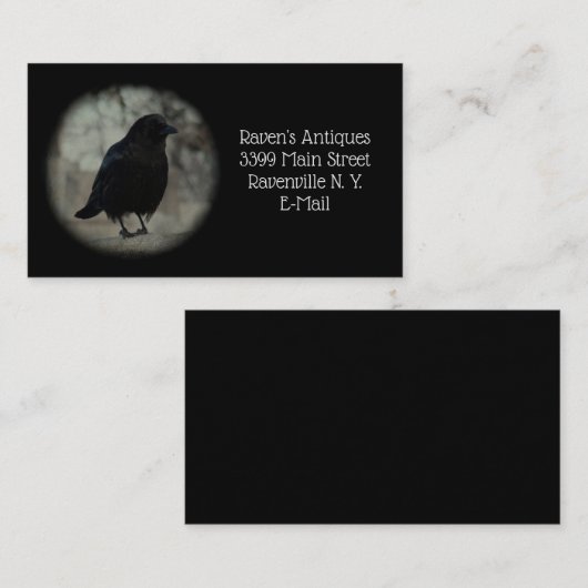 Little Blackbird Visitenkarte (Vorne/Hinten)
