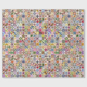 Little Blocks - Quilt Blocks Wrapping Paper Geschenkpapier (Flach)