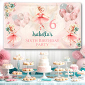 Little Blond Ballerina Pink Aquamarine Blüte Gebur Banner