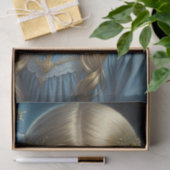 Little blond girl with blue dress v1 seidenpapier (Geschenk)