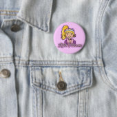 Little blonde Princess Hair Girl Button (Beispiel)