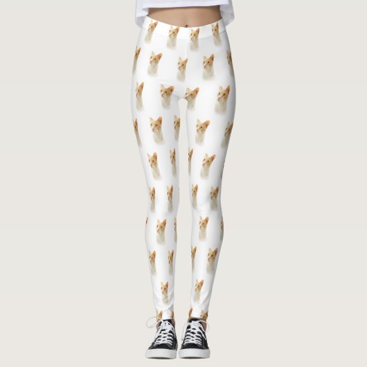 Little Blondie Cat Wondering Leggings (Vorderseite)