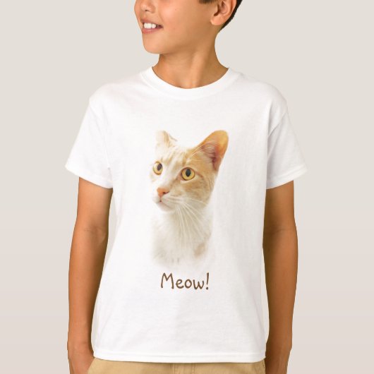 Little Blondie Cat Wondering T-Shirt (Vorderseite)