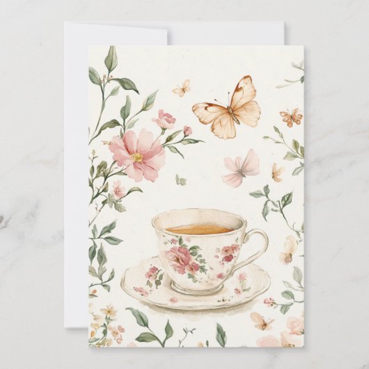 Little Blooms Baby Sprinkle | Blush & Sage Einladung (Vorderseite)