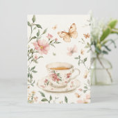 Little Blooms Baby Sprinkle | Blush & Sage Einladung (Stehend Vorderseite)