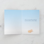 Little Blue Bird Baby Dusche Danke Karte (Innenseite)