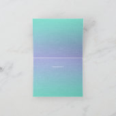 Little Blue Bird Floral Danke Karte (Innenseite)