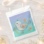 Little Blue Bird Floral Fevor Bags Geschenktütchen (Ausgeschnitten)