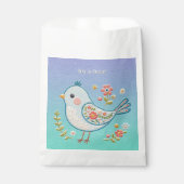 Little Blue Bird Floral Fevor Bags Geschenktütchen (Vorderseite)