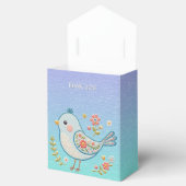 Little Blue Bird Floral Fevor Box Geschenkschachtel (Geöffnet)