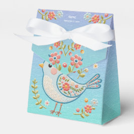 Little Blue Bird Floral Fevor Box Geschenkschachtel