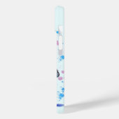 Little Blue Bird Funny iPhone Case (Rückseite / Links)