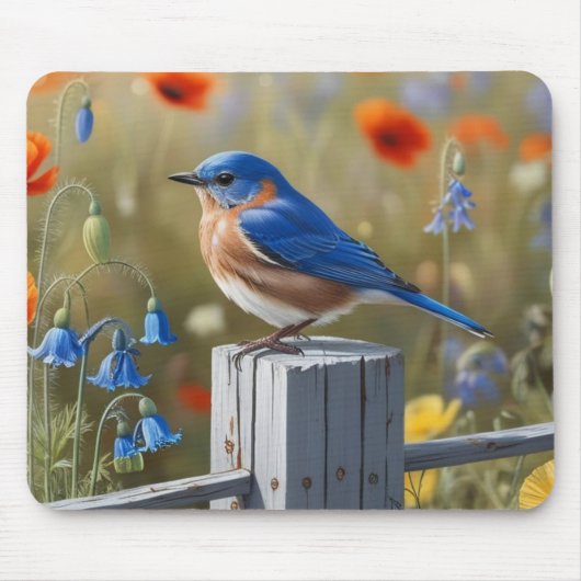 Little Blue Bird Mousepad (Vorne)