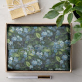 Little Blue Blumen Seidenpapier (Geschenk)