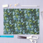 Little Blue Blumen Seidenpapier (Handwerk)