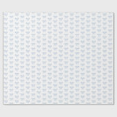 Little Blue Bow Baby Shower Boy Birthday Geschenkpapier (Flach)