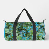 Little Blue Brunnera Blume Floral Duffle Bag (Vorderseite)