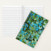 Little Blue Brunnera Blume Floral Notizblock (Innen)