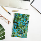 Little Blue Brunnera Blume Floral Notizblock