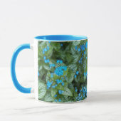 Little Blue Brunnera Blume Floral Tasse (Links)