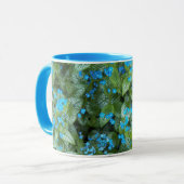 Little Blue Brunnera Blume Floral Tasse (Vorderseite Links)