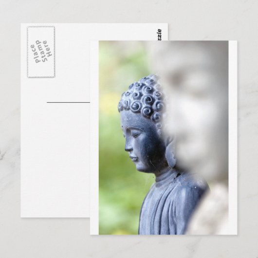 Little Blue Buddha Postkarte (Vorne/Hinten)