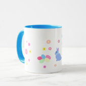 Little Blue Bunny Rabbit Kids Easter Mug Tasse (Vorderseite Links)