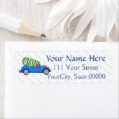 Little Blue Car & Tree Christmas Custom (Insitu)