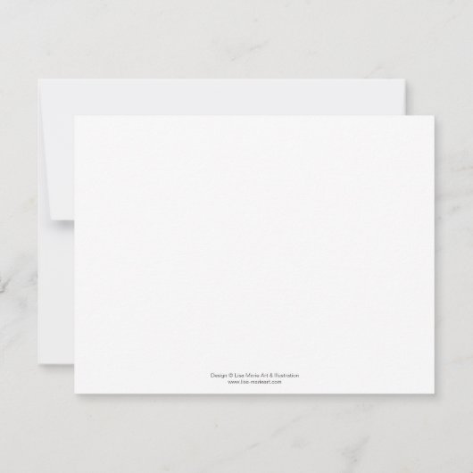 Little Blue Diplodocus | Notizkarten, die wir Ihne Mitteilungskarte (Rückseite)