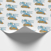 Little Blue Dragon Geschenkpapier (Ecke)