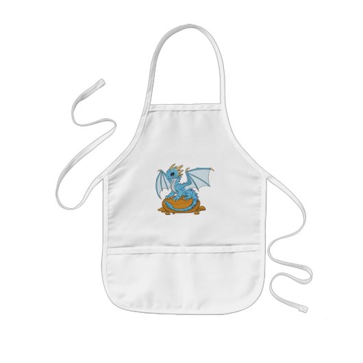 Little Blue Dragon Kinderschürze (Vorne)