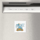 Little Blue Dragon Magnet (In Situ (Geschirrspüler))