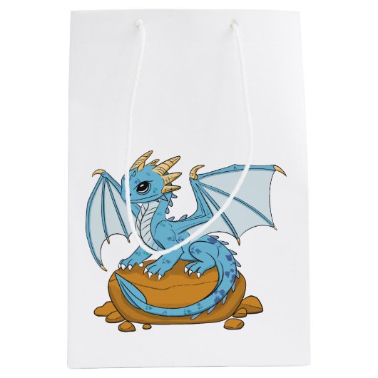 Little Blue Dragon Mittlere Geschenktüte (Vorderseite)