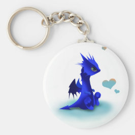 Little Blue Dragon of Liebe Schlüsselanhänger