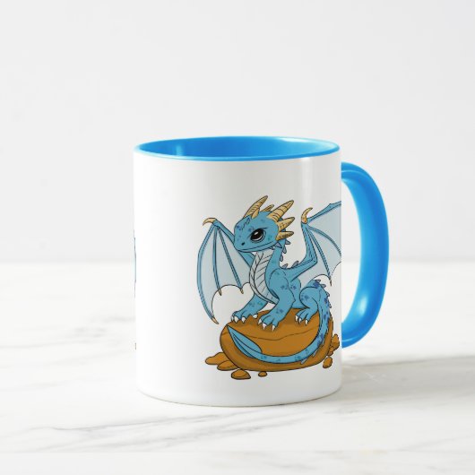 Little Blue Dragon Tasse (VorderseiteRechts)
